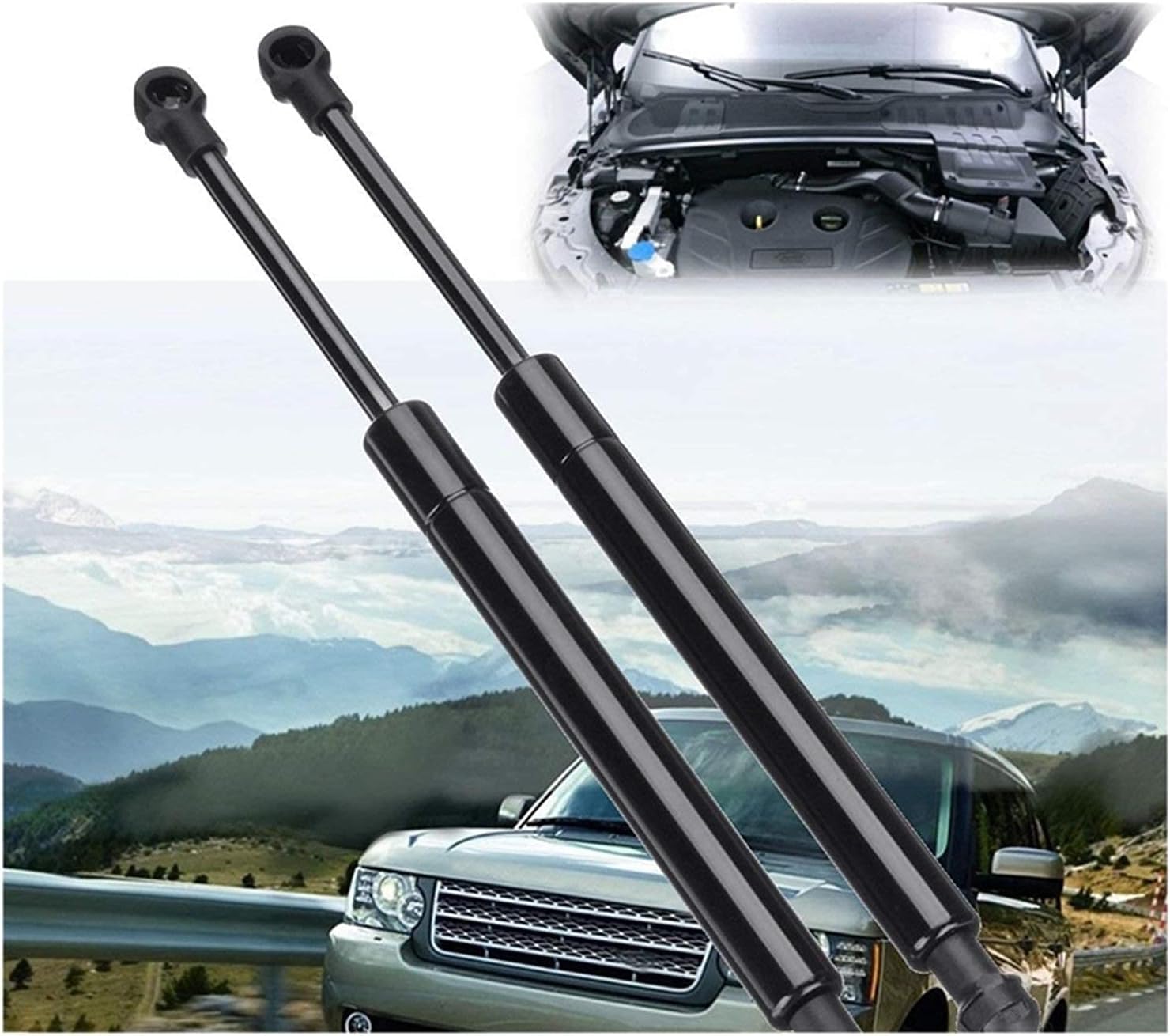 Ammortizzatori A Gas Per Cofano Jaguar X-Type X400 - 2 Pezzi, Supporto A Molla, Per Berlina E Station Wagon 2001-2009
