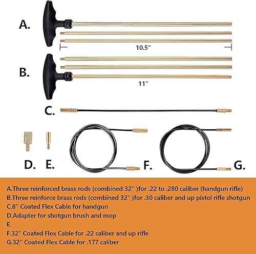 Miniatura 3 de BOOSTEADY Gun Cleaning Kit Universal Gun Cleaning Kit Shotgun Pistol Cleaning Kit with Lightweight Organized Carrying Case Gun Cleaning Supplies Gun