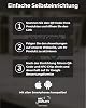 Stand / Sticker Card for Google Reviews – with QR Code and NFC – 6 x 6 cm (2x Pack White German)