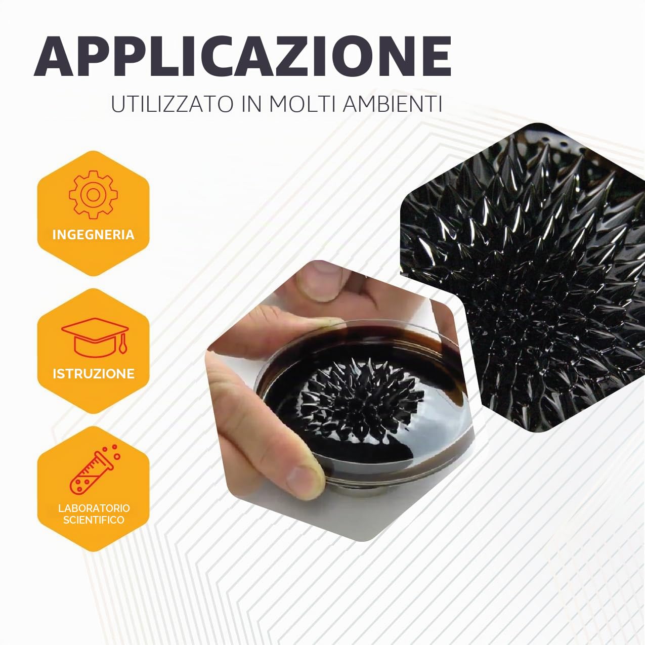 FIRST4MAGNETS Efh1 Ferrofluid 20Ml Per Scienza, Istruzione, Esperimenti, Studenti E Insegnanti - Bottiglia Da 1000ml