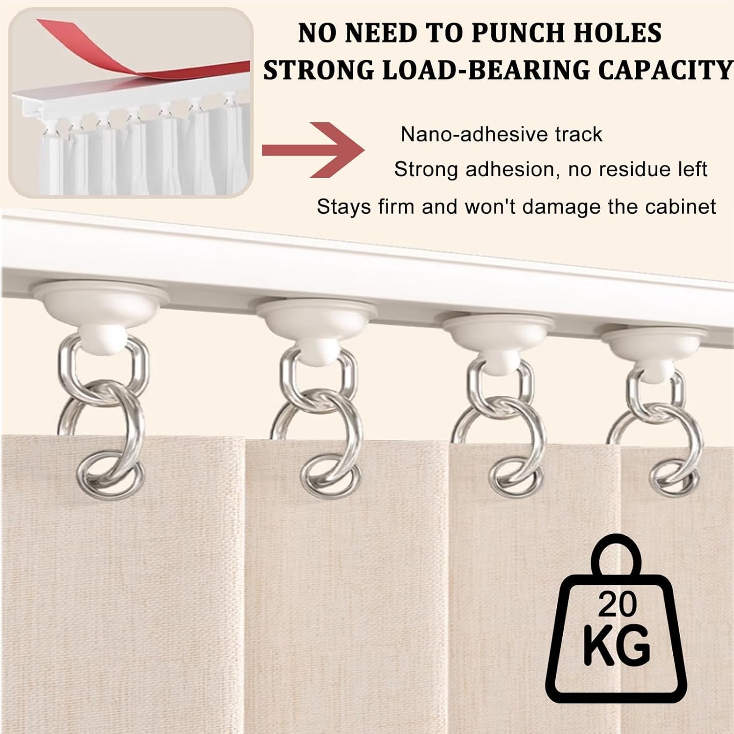YSZBD Cortinas para armarios, cortinas para estantes de muebles de cocina, cortinas cortas de café para colocar debajo del fregadero con barra autoadhesiva, resistentes al agua y al polvo (beis, 90 cm