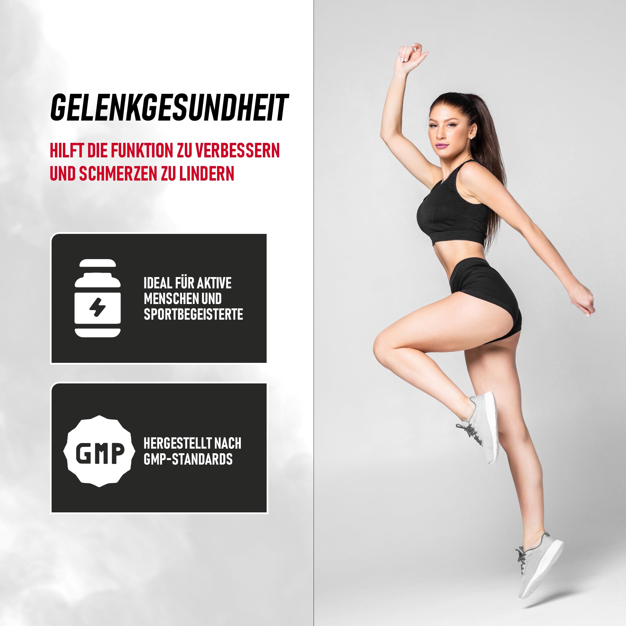 Glucosamin Chondroitin MSM + Hyaluronsäure + L-Proline | 90 Tabletten | MST NUTRITION MADE IN GERMANY |