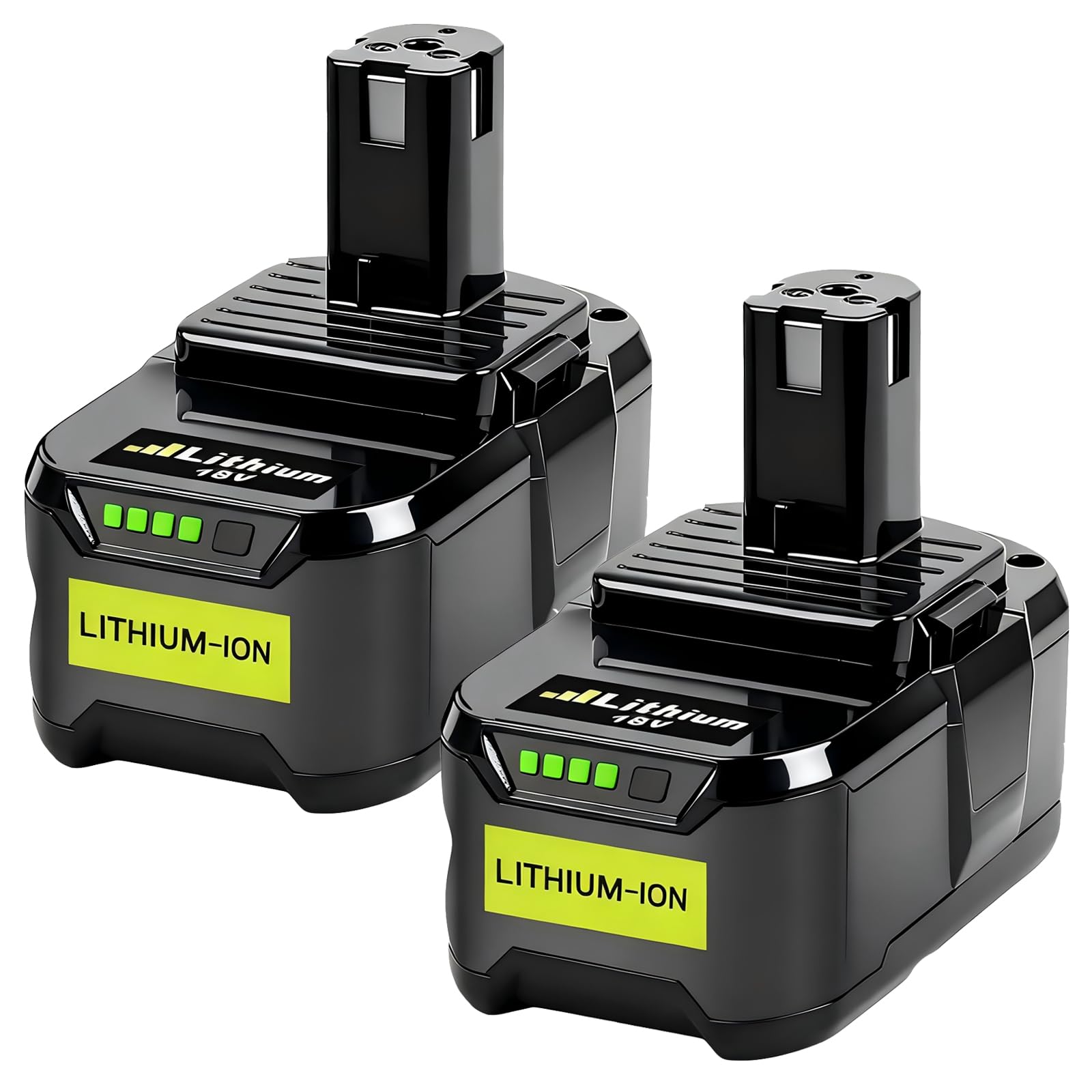 2X 18V 5.5Ah/5500mAh Batteries au Lithium pour Ryobi P108 RB18L40 P108 RB18L25 RB18L15 RB18L13 P107 P122 P104 P105 P102 P102 2003