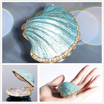 文房貝 小物入れ ジュエリーボックス凹凸金虎凰彫刻　インテリア　置物縁起物時代物 文房貝 小物入れ ジュエリーボックス凹凸金虎凰彫刻 インテリア