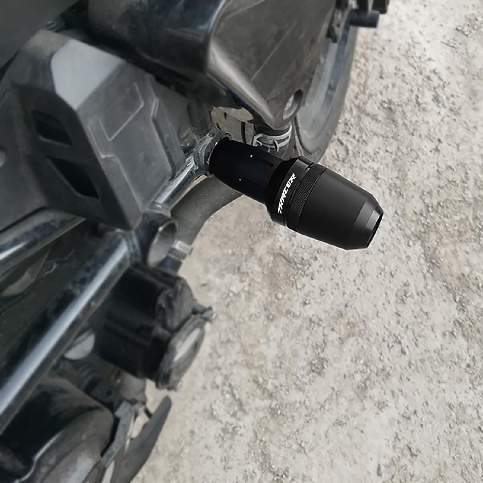 Motorrad Sturzschutz Sturzpads für Yamaha TRACER 700 GT 700GT 2014–2020 | Motorrad Sturzschutz Sturzpads für TRACER 700GT TRACER700GT 2014–2020 Rahmen Schieber Protektoren Crash Pad (schwarz)
