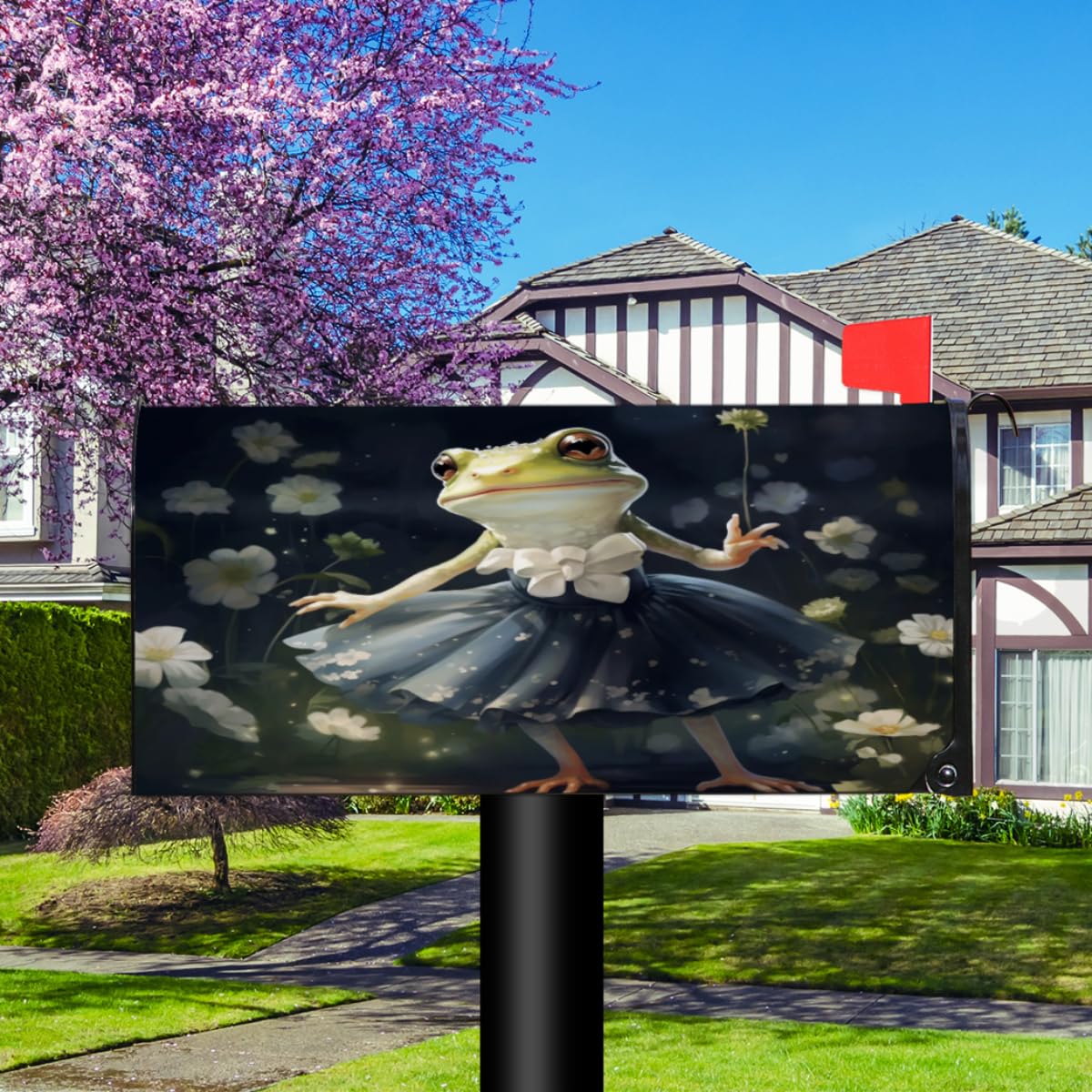 Oplp Funny Ladybug Magnetic Mailbox Cover - Waterproof, 21x18 Inch, Seasonal Decoration For Standard Metal Mailboxes - View #12