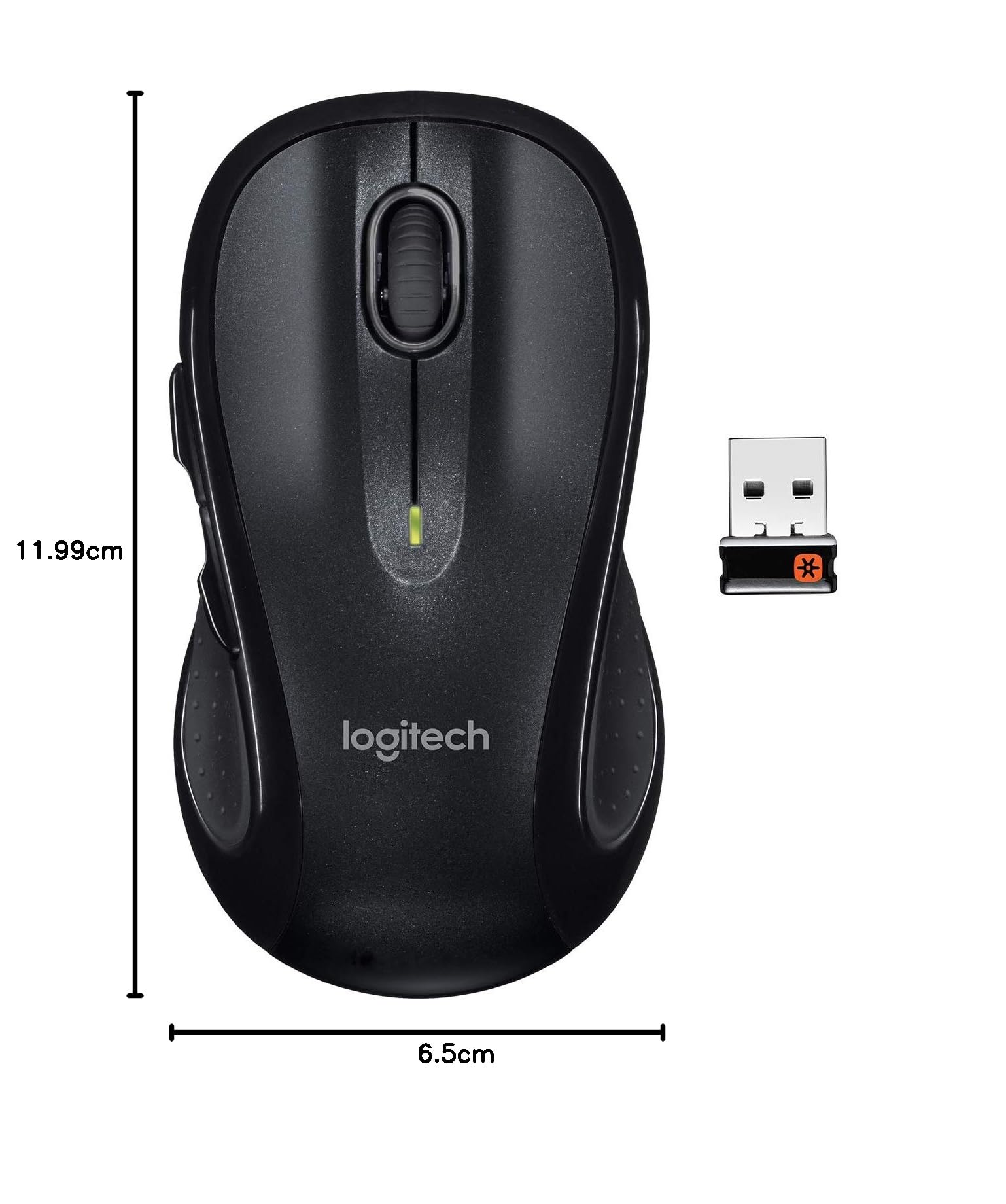 Logitech M510 Mouse Wireless, 2,4 GHz con ricevitore USB Unifying, 1000 DPI con tracciamento laser, 7 tasti, 24 mesi di durata della batteria, PC/Mac/Laptop/Chromebook, Nero
