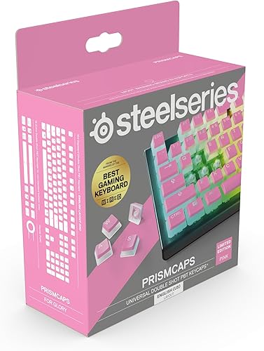 Miniatura 9 de SteelSeries PRISMCAPS - Teclas estilo pudín de doble disparo, termoplástico PBT duradero, compatible con una amplia gama de teclados mecánicos,