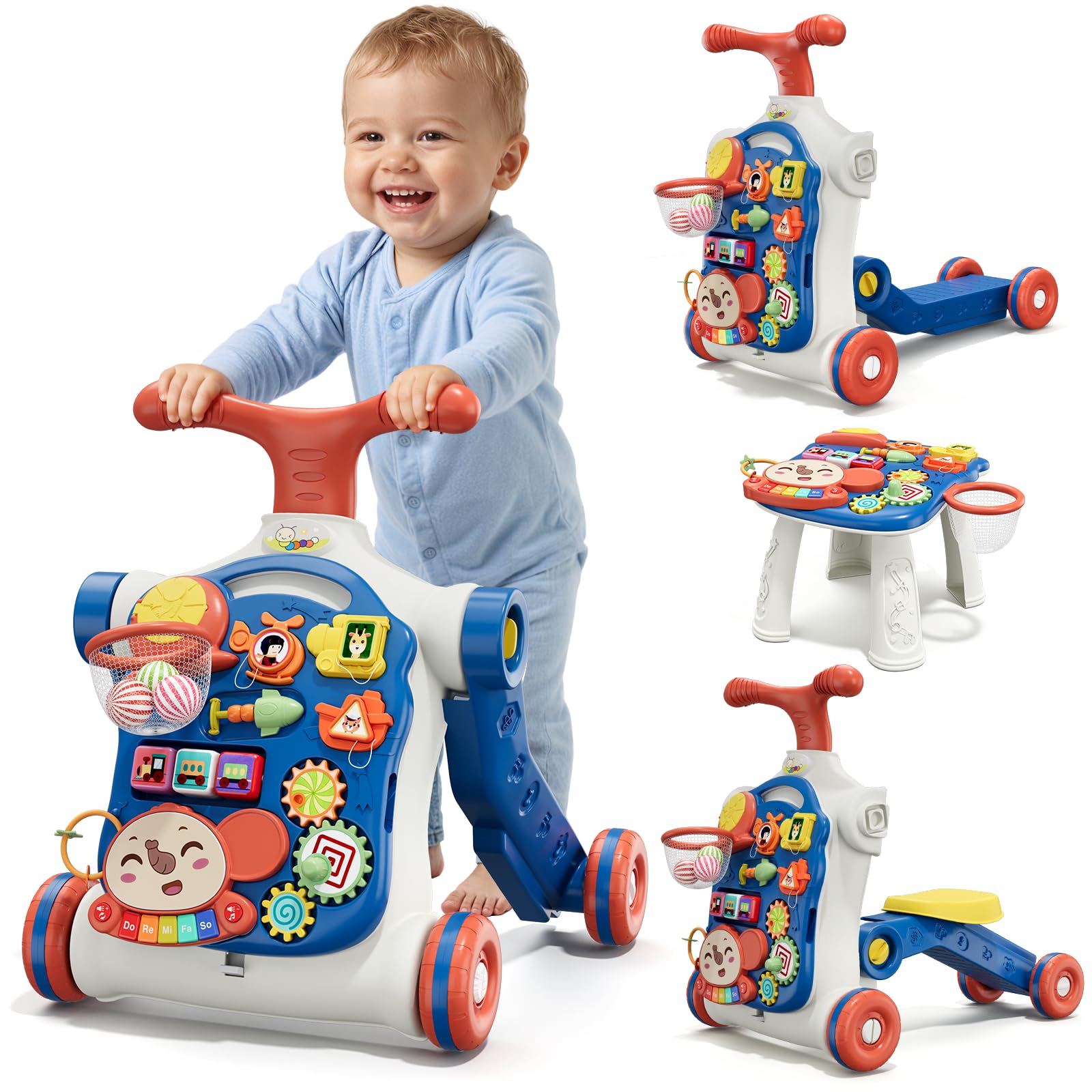 HYES 5 in 1 Baby Push Walker