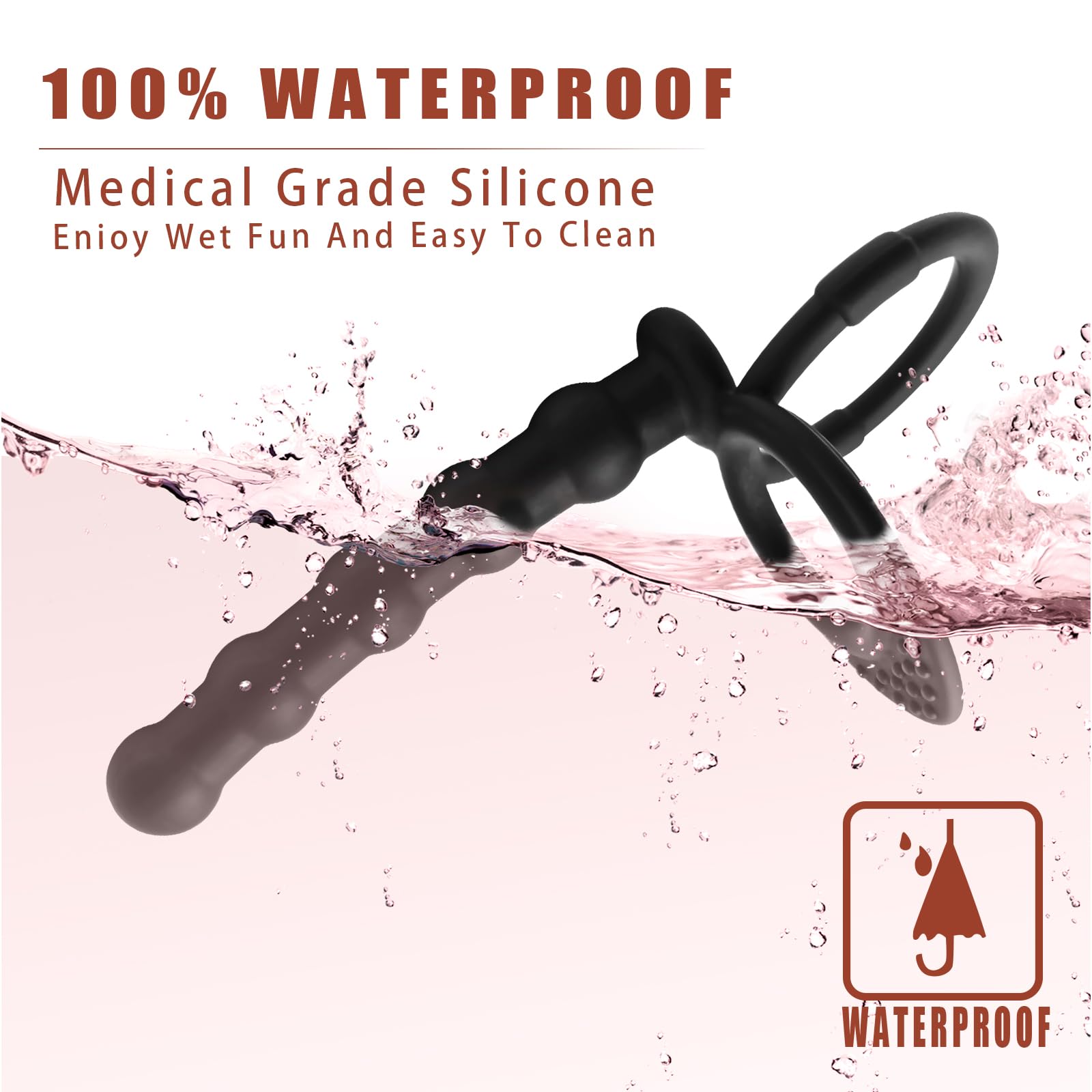 Silicone Anal Plug With Penis Ring,Anal Beads With Cock Ring,Anal Sex Toys,Anal Toys For Men,Women And Beginners,Sex Toy For Vagina,Anal Training For Anal Trainer,Anal Butt For Couples,G Spot Plug Toy