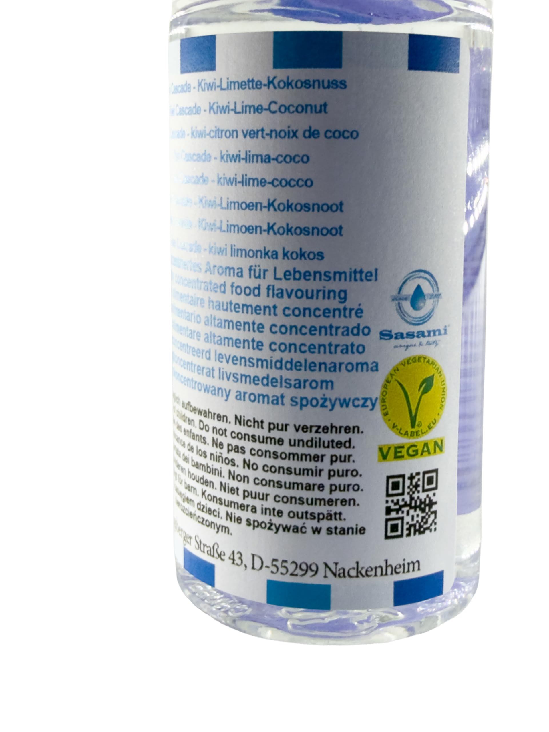 Kiwi Cascade - kiwi-lime-cocco aroma concentrato - vegano - Sasami - 100ml