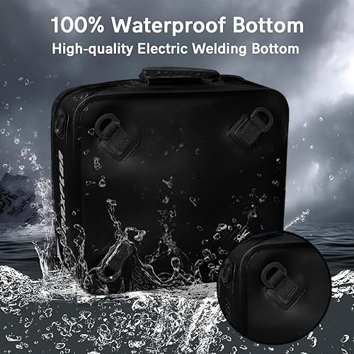 Miniatura 42 de Bolsa térmica impermeable de PVC para paddleboard, 12 latas, enfriador aislado suave para paddleboard, camping, kayak Azul oscuro