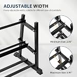 C'est un rack de dumbbell, Bongkim Ensemble de boxes avec support de rack, rack de poids de ballades pour la maison de gymnastique, ack de poids pour ballons, bellettes et assiettes de poids 1100LBS