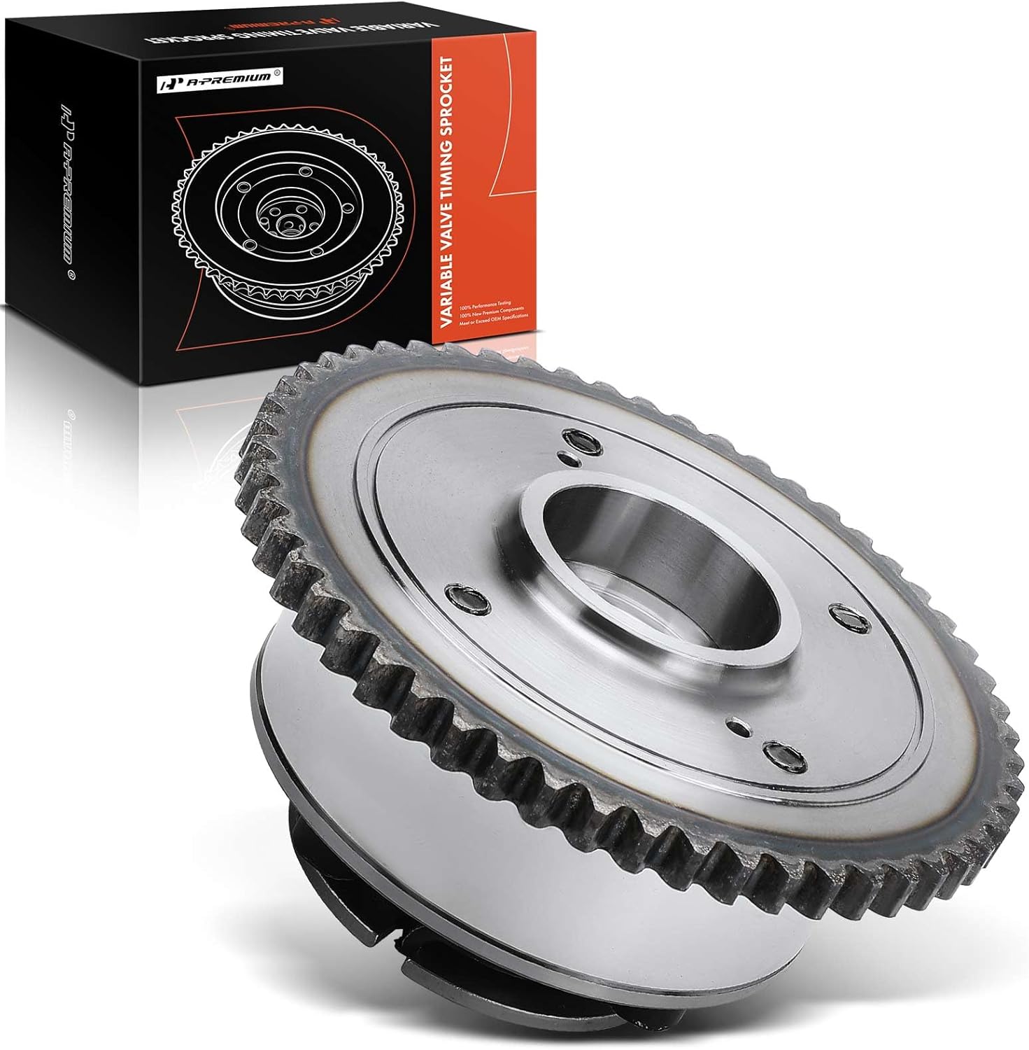 A-Premium Exhaust Variable Valve Timing Sprocket Gear Camshaft Adjuster Compatible with Hyundai Elantra, Veloster, Kona & Kia Soul, Forte, Forte5, Seltos