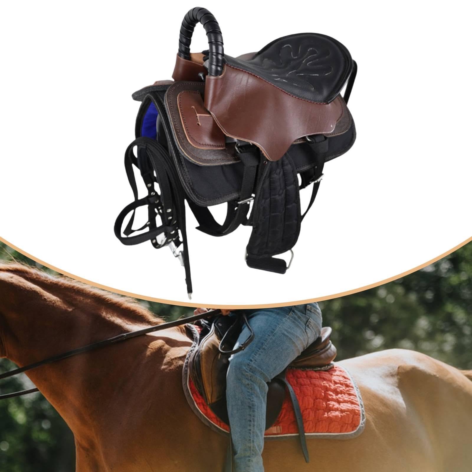 Par de Sillines, Asiento de Equitación, Fácil Montaje, Accesorios Deportivos Antideslizantes, Cómodos, Cojín para Equipamiento