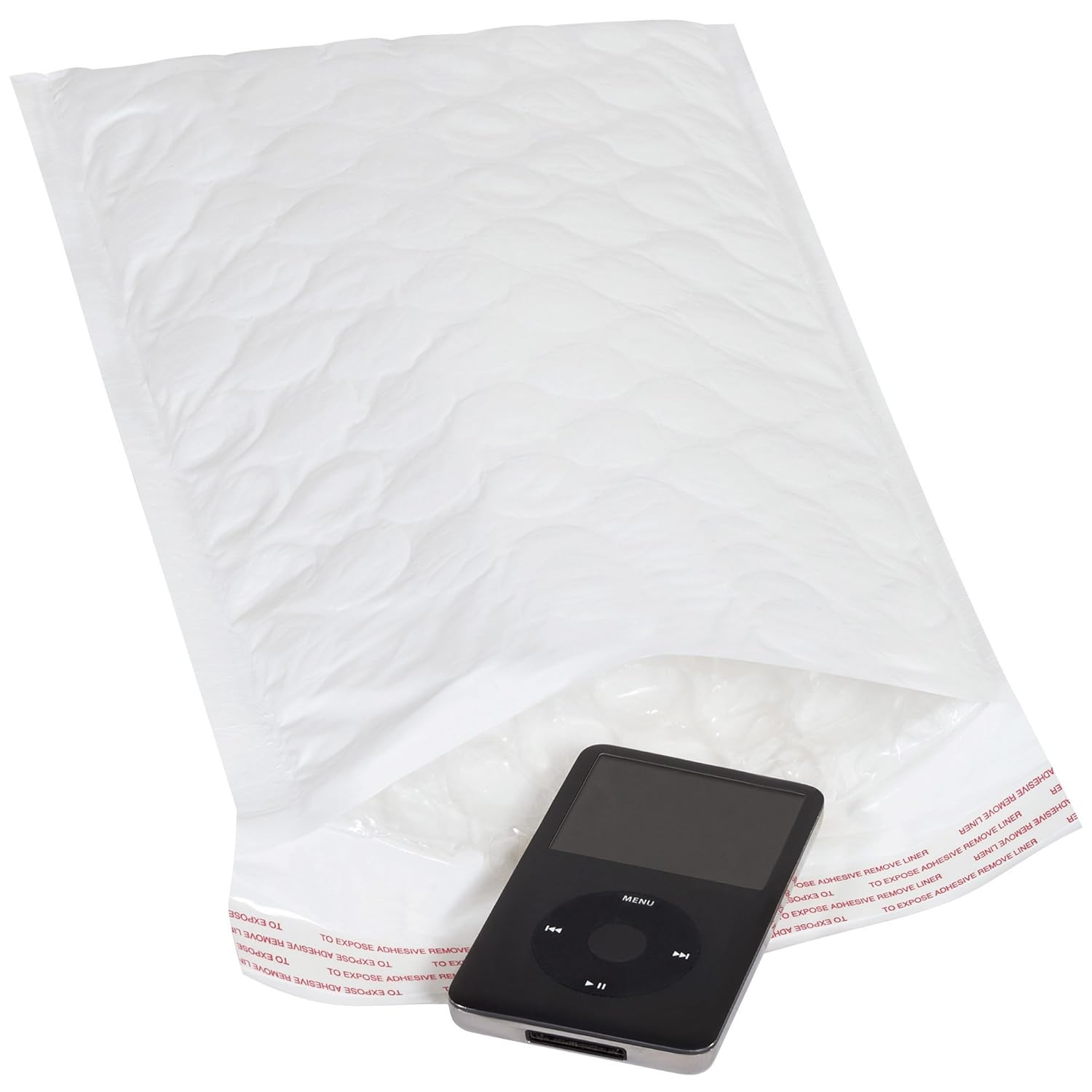 Top Pack Supply Jiffy Tuffgard Extreme® Bubble Lined Poly Mailers, 7 1/4" x 12", White (Pack of 50)