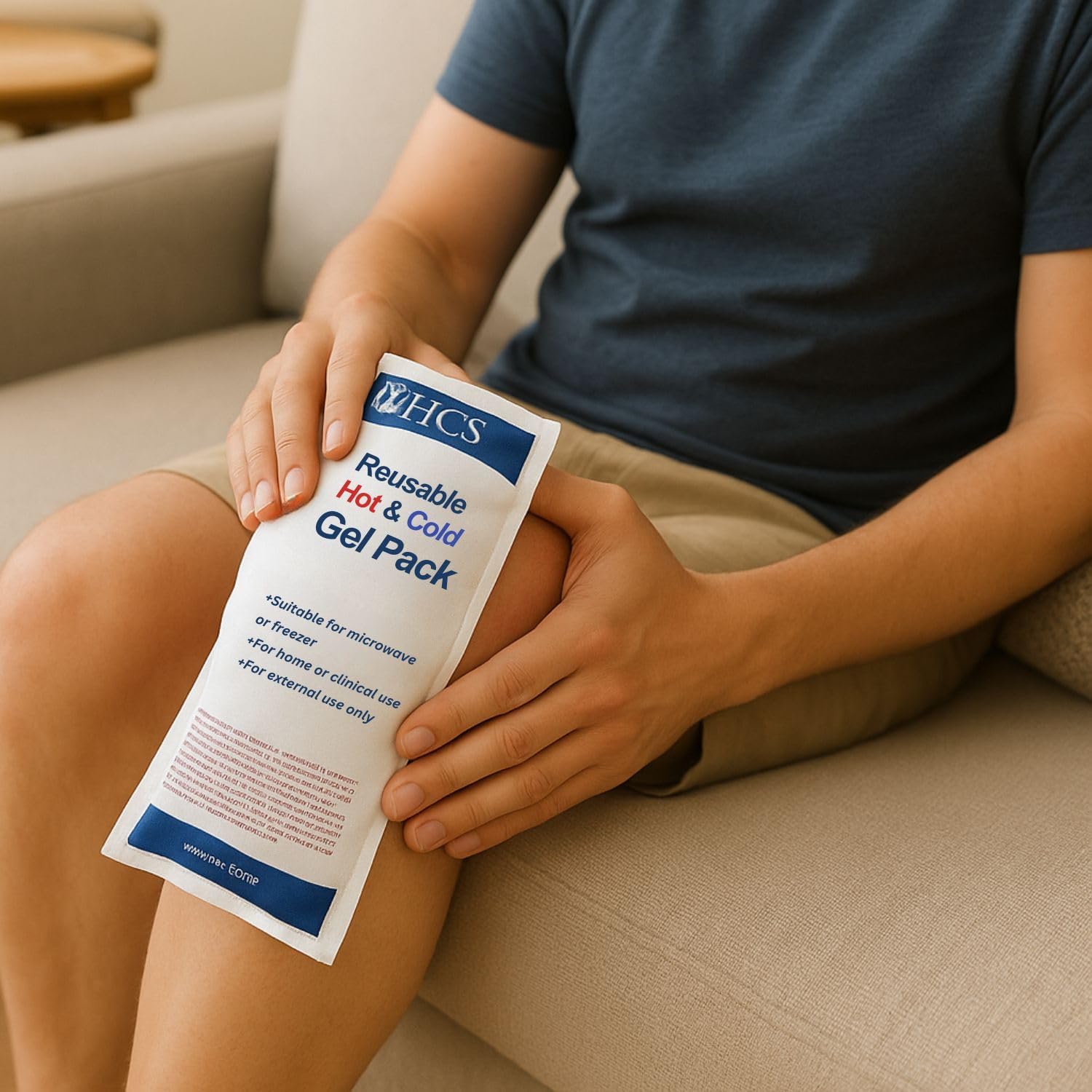 HCS Hot & Cold Gel Ice Packs, Reusable - Flexible, Soft Gel Ice Packs for Injuries/Reusable Medical Heat Compress - Hot and Cold Pack for Pain Relief, Body - Long Lasting, 4x10 in (2 Pk) - Image 6