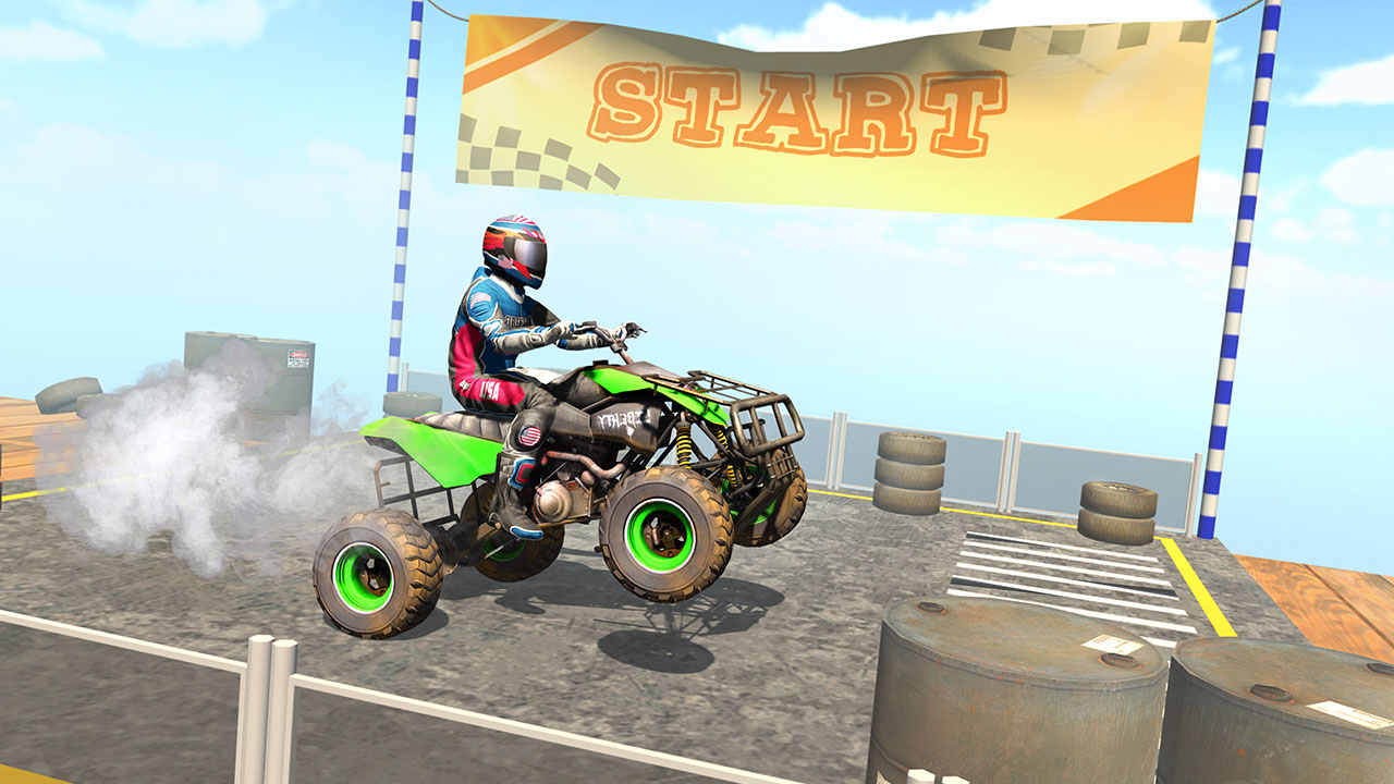 Extreme Hot ATV Quad Wheels Stunt Mega Ramp Bike Stunts