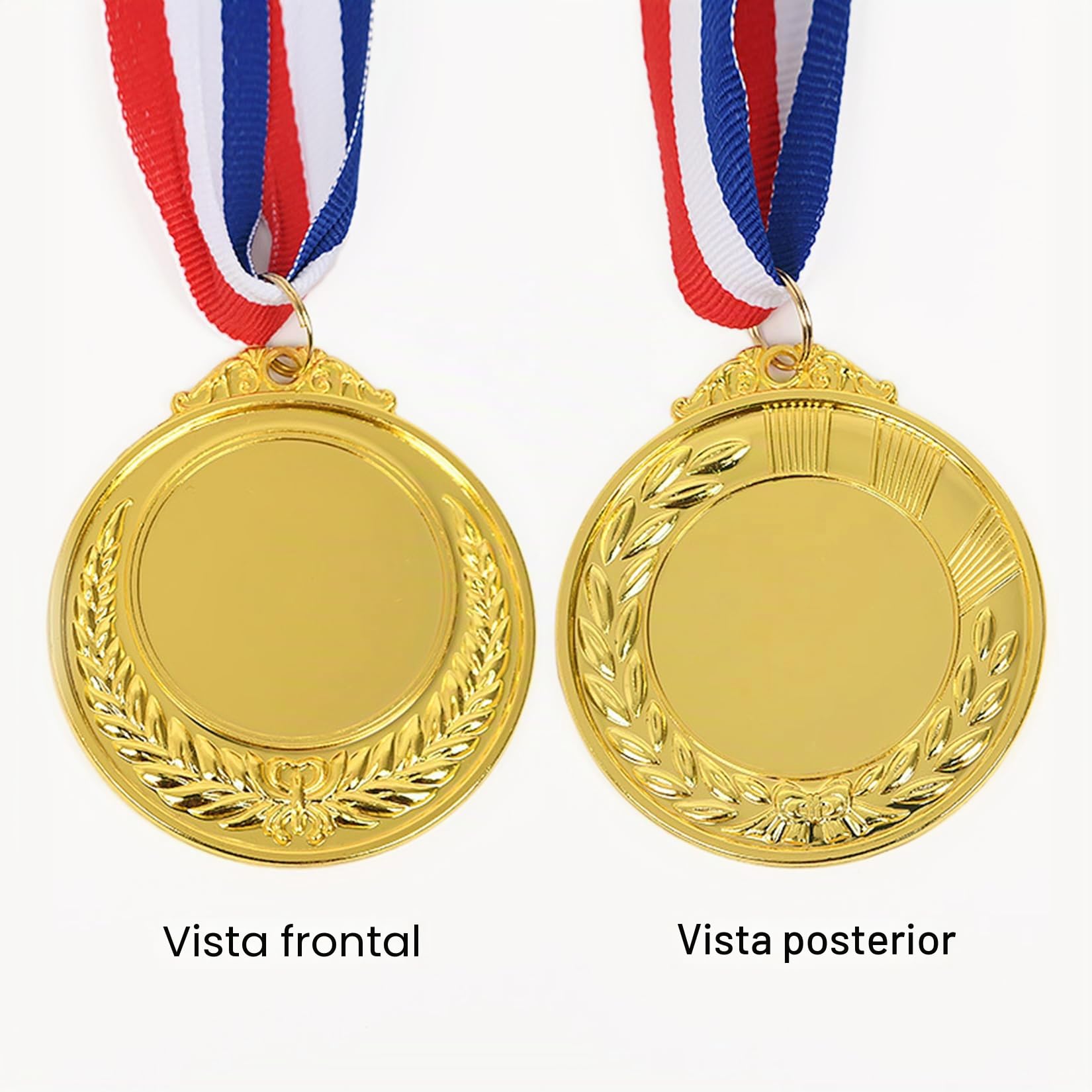 10 Piezas Medallas de Metal para Niños - Oro para Ganadores en Concursos Deportivos, Fiesta, Ortografía y Abejas - Cumpleaños