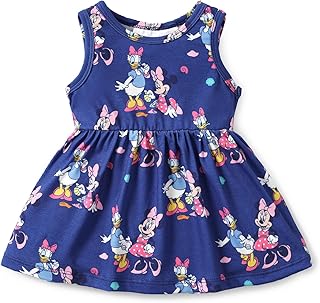 Disney Princess Frozen Elsa Minnie Mouse Girls Dress Sleeveless Casual Summer Outfit School Holiday Clothes Baby-Toddler - Buy now