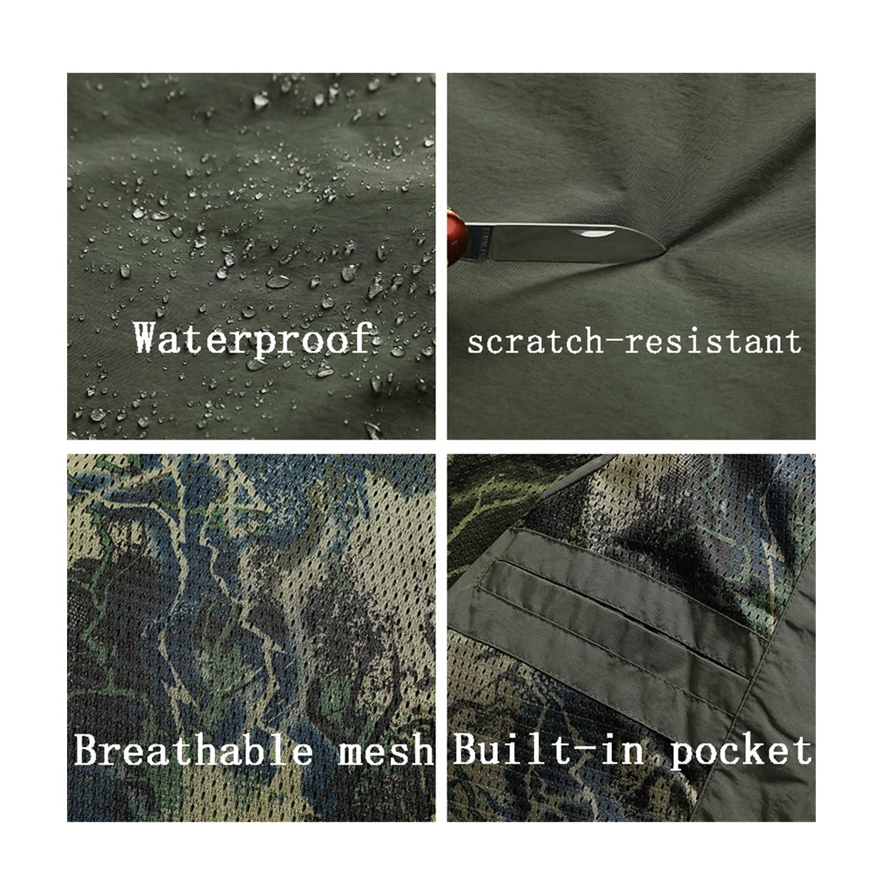 Chaleco impermeable de los hombres de Shell suave militar táctico cortavientos abrigo casual chaqueta chalecos