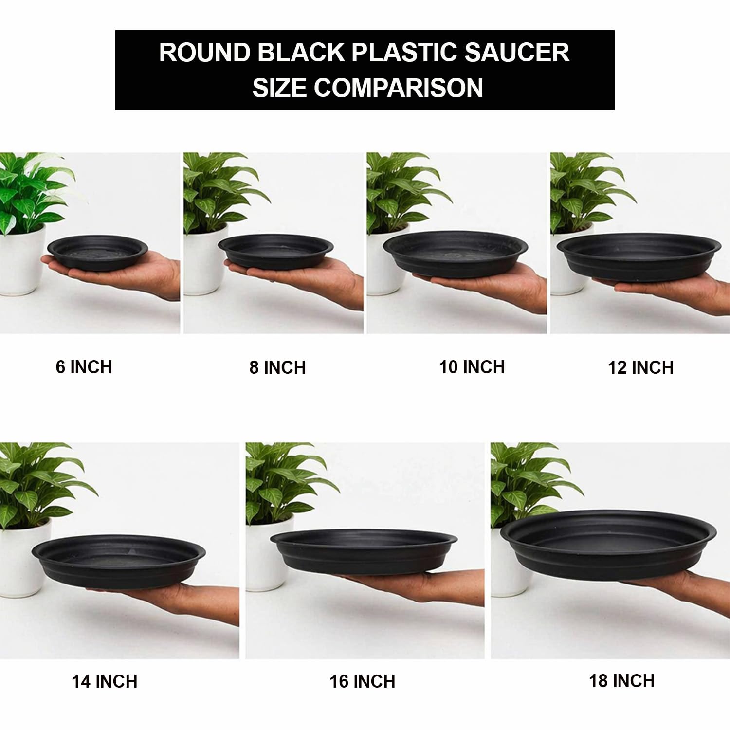 TrustBasket Plant Saucers - Set of 3 -9