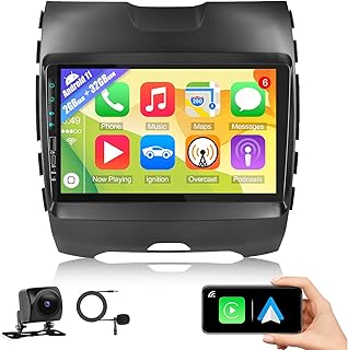 Android 11 Car Radio Stereo for Ford Edge 2015-2018 with Apple Carplay Android Auto 9 inch Touch Screen Car Radio 2GB+32GB with Backup Camera GPS Navigation WiFi Bluetooth SWC FM RDS Audio Receivers