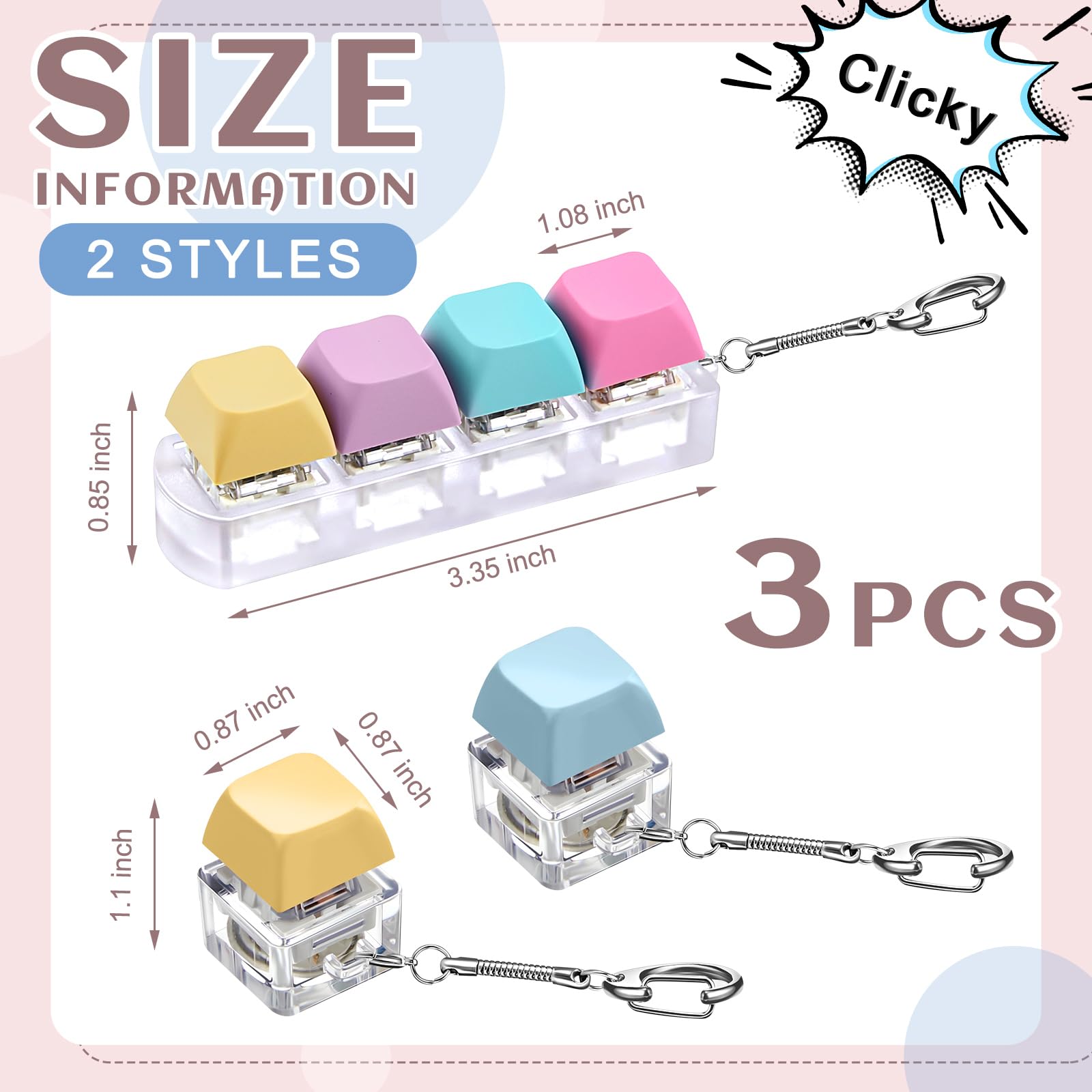 Amazon.com: Taiyin Decompression Toys Keyboard Clicker Toy