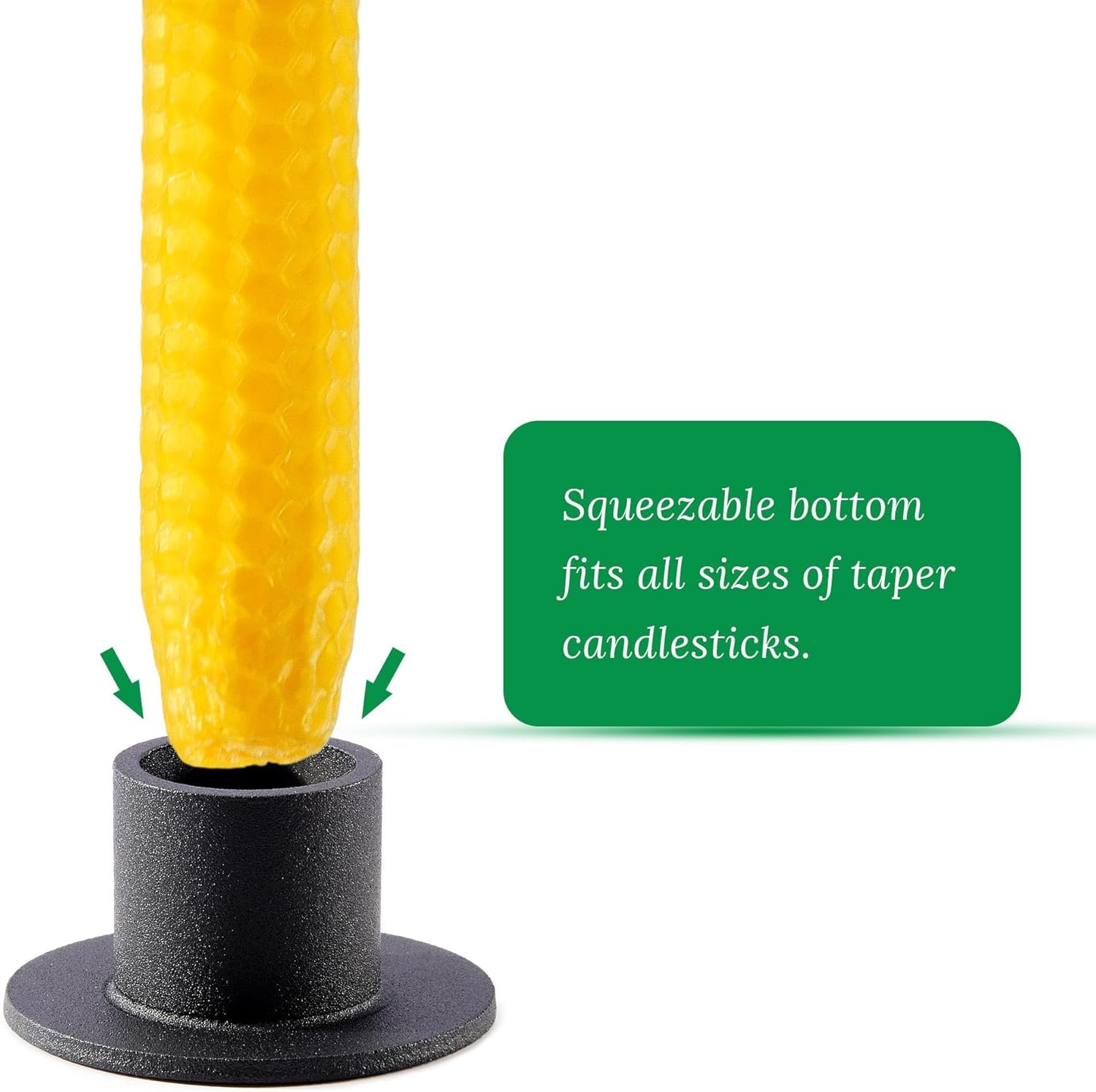 Natural 8 Inch Handmade Honeycomb Candlesticks Bee waxs Taper Candles 6 Pack Hours Burning Time-Bees Wax with Smokeless,Dripless and Unscented for Home Decor Party Dinner - Image 7