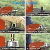 HitTopss Stihl Fűnyíró Penge Adapter Készlet Karbantartó Szett Damil Vágó Bozótvágó Alkatrész Csavarozó Szerszám 7