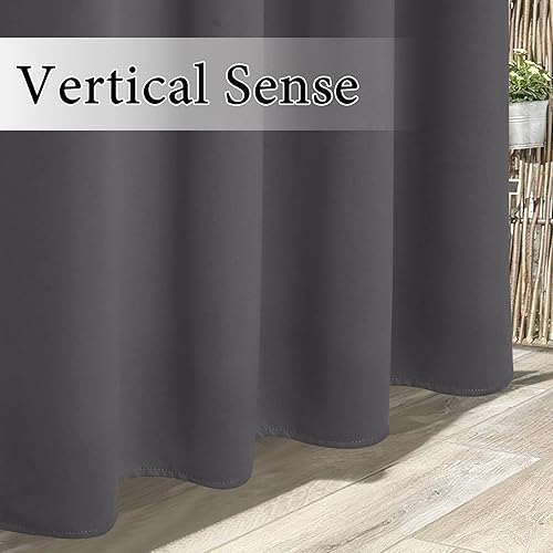 Miniatura 48 de RYB HOME Outdoor Curtains Blackout - 2 Panels Outside Curtains Waterproof Thermal Insulating for Patio Porch Garage Garden Gazebo Universal Biscotti