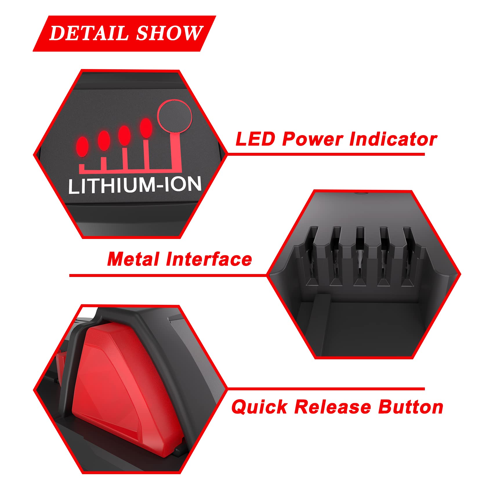 Bateria 2X 5,5 Ah M18 do elektronarzędzi Milwaukee 18 V | Akumulator lithium ze wskaźnikiem LED o dużej pojemności do Milwaukee M18 Bateria 48-11-1850 48-11-1812