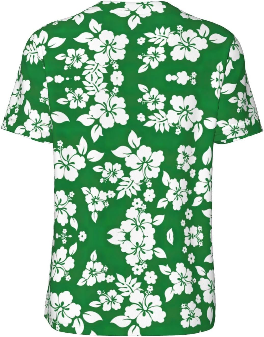 Hawaii Flower Stylish Softball Jersey,Personalized and Breathable Baseball Button Down for Men for All Seasons and Occasions