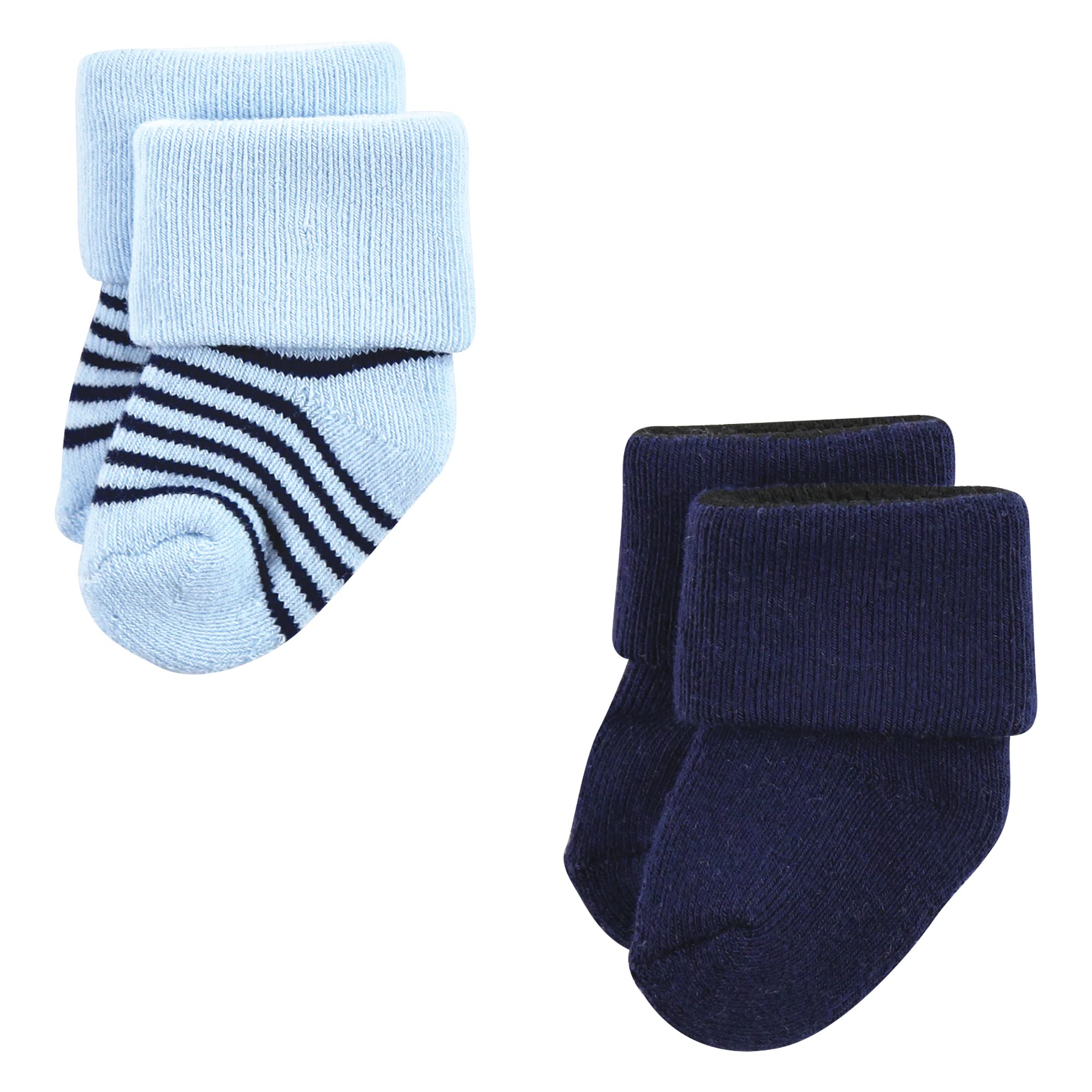 Luvable Friends Unisex Baby Marineblau, 12 Stück, Neugeborene Frotteesocken, Rot, 0-6 Monate, Red Navy Sneakers 12er-Pack