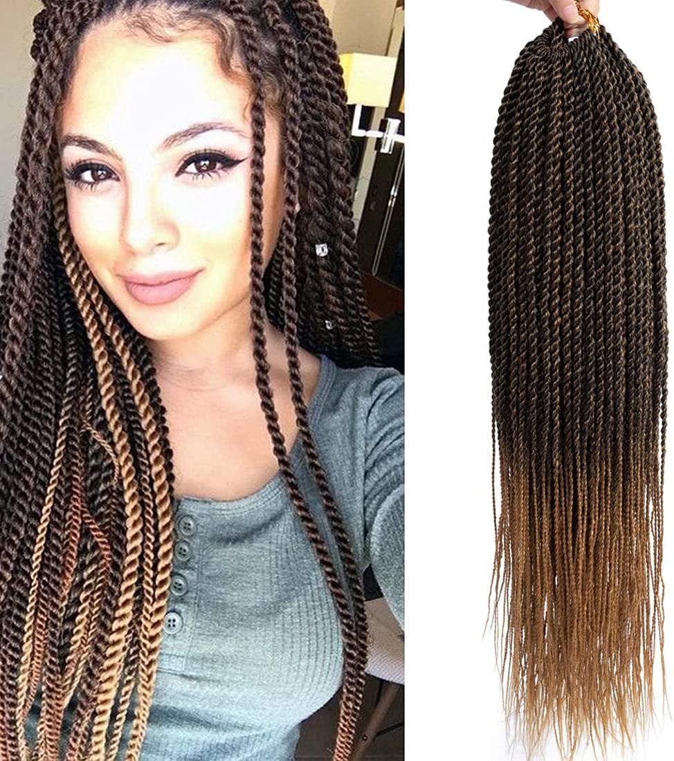 Senegalese Twist Crochet Hair 6Packs Senegalese Spring Twist Hair Pre