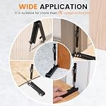 Saker Multi-function Scribing Tool - Aluminum Alloy Scribe with Deep Hole Pencil, DIY Woodworking Scribe Gauge Scriber Line Maker Measuring Tool, Gifts For Men (BLACK)