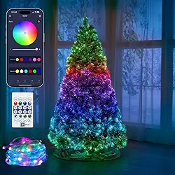 Smart Bluetooth Pisca 100leds 10m Natal USB Fontes de Luz Controle 6 Funções Aplicativo IP 65 LuvinCo
