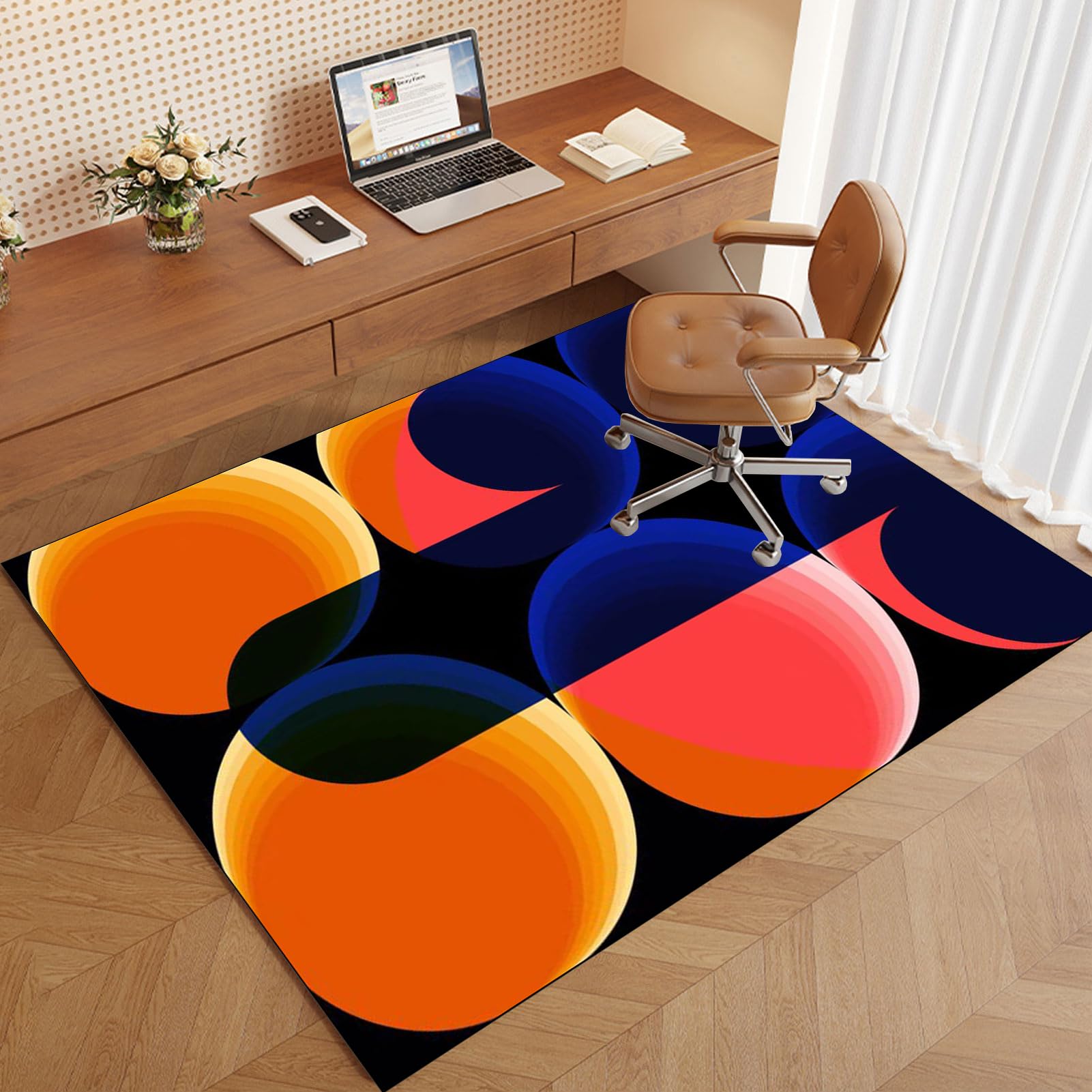 Tapis protection sol dur pour chaise de bureau résistant aux rayures