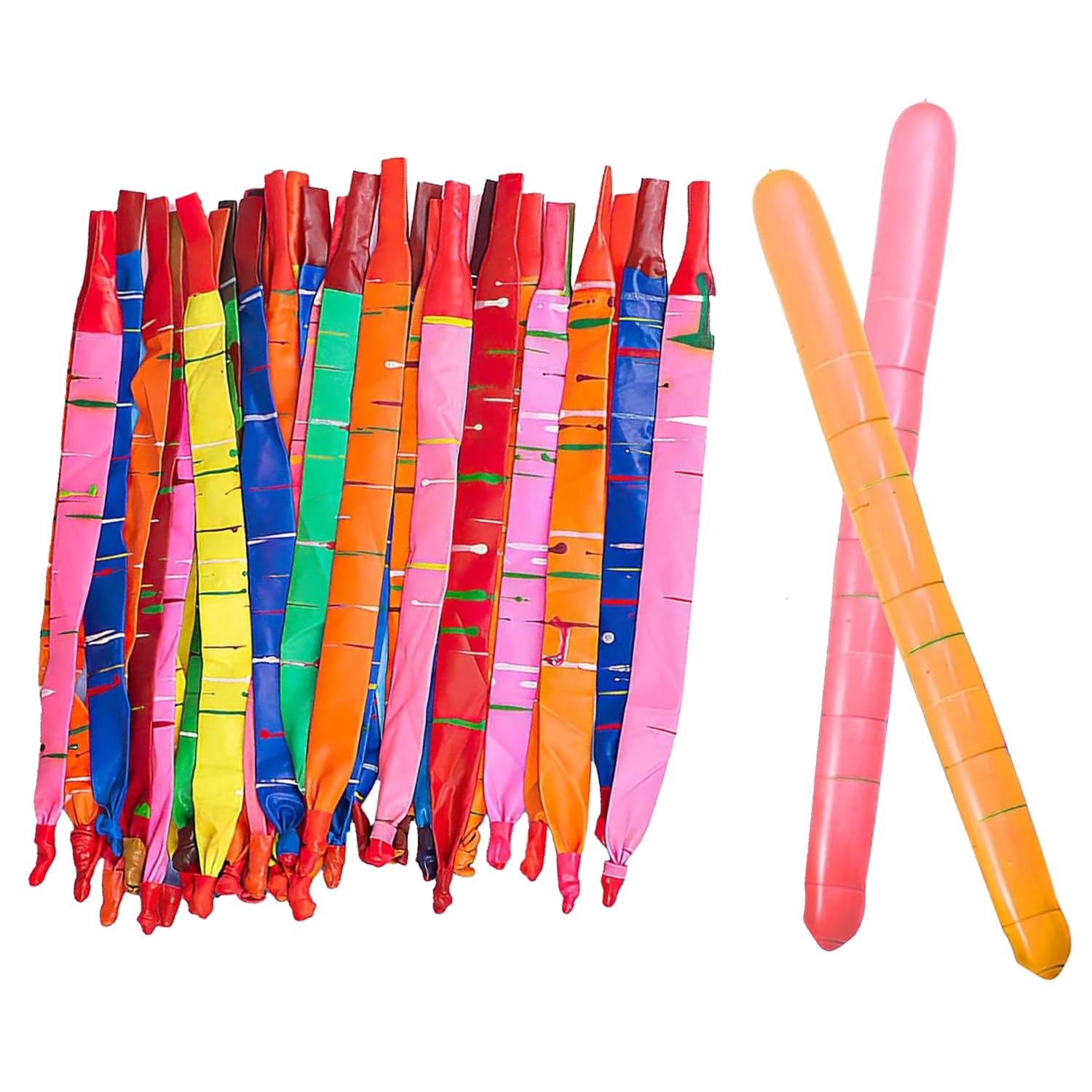 RHQFDM 50 Pieces Flying Rocket Balloons,Party Bag Filler for Kids,Fun Whistling Balloon,For Children's Birthday Party,Halloween,Playdates(Colour Random)