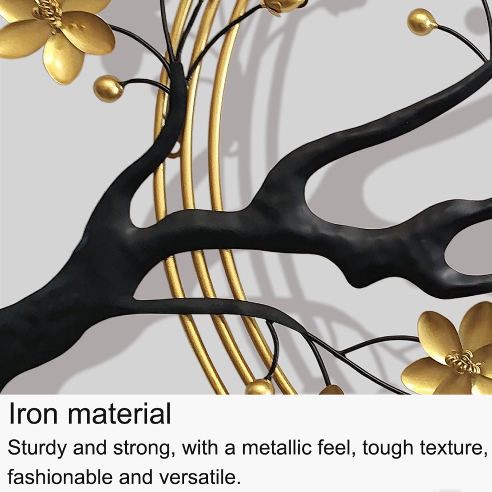 Metalen Wanddecoratie Moderne Minimalistische Veren Kunst aan de Muur
