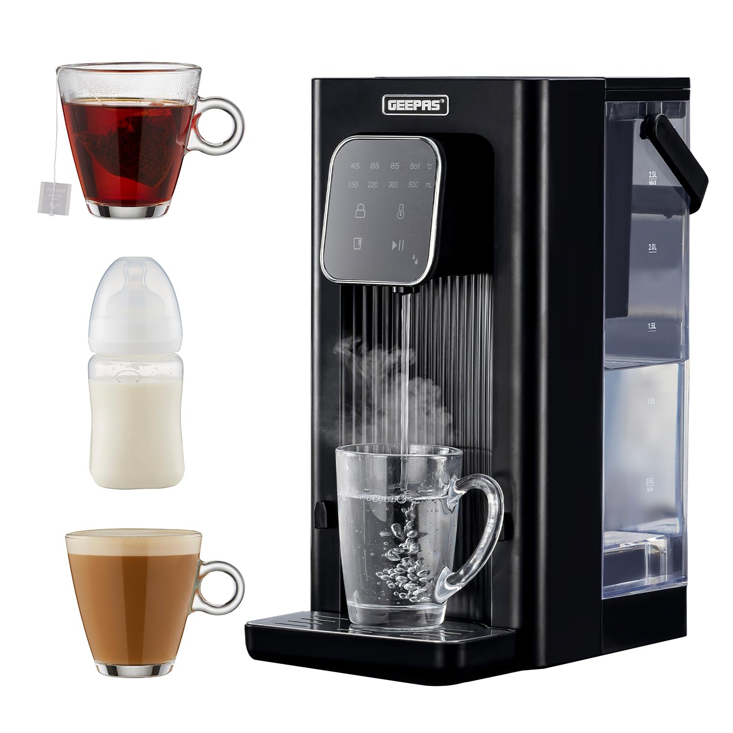 Geepas Instant Hot Water Dispenser 2.5L Black