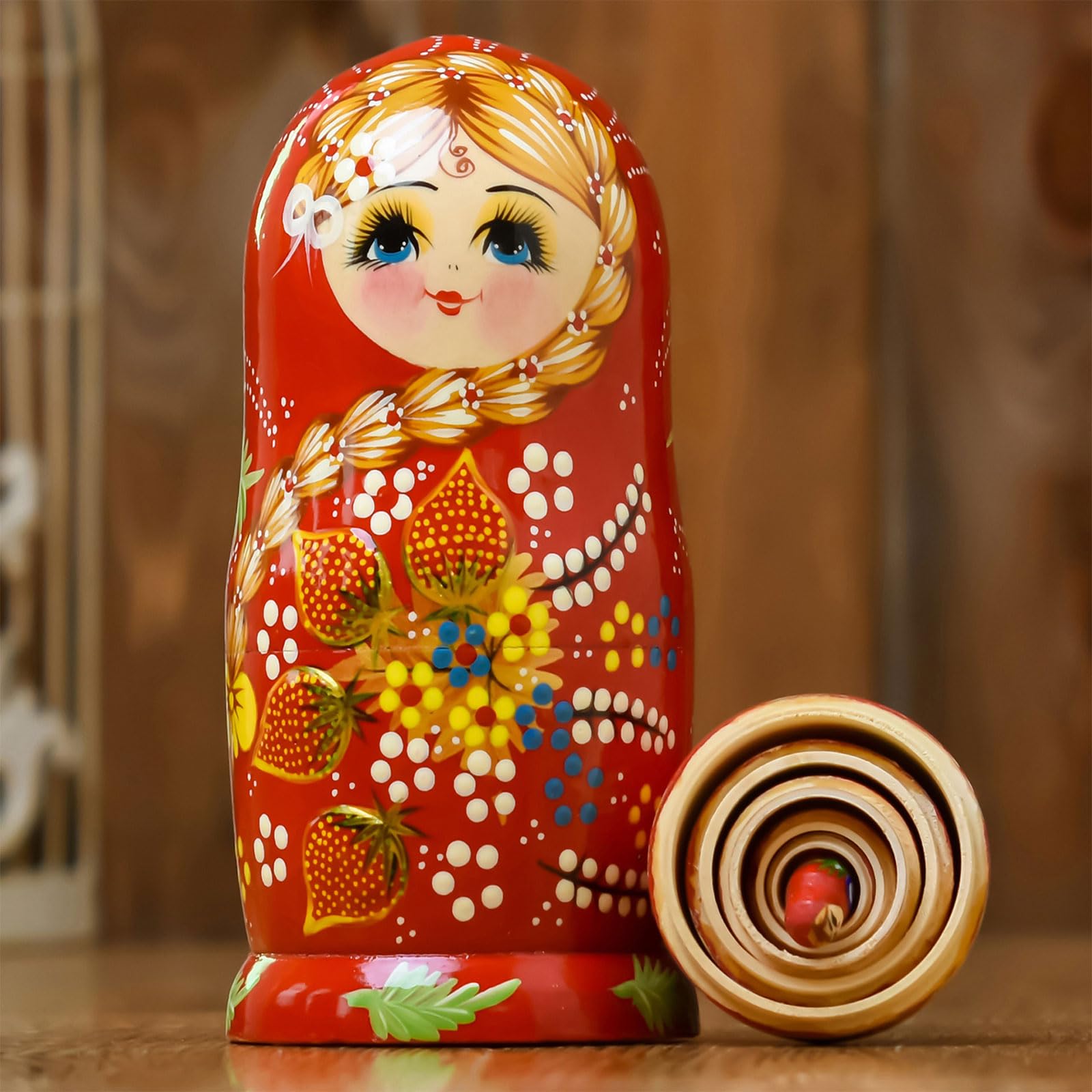 15 pièces poupées gigognes Russes en Bois Faites à la Main, poupées gigognes Vierges de Bricolage, Ensemble Matriochka d ' Anniversaire de noël en Bois Non Peint