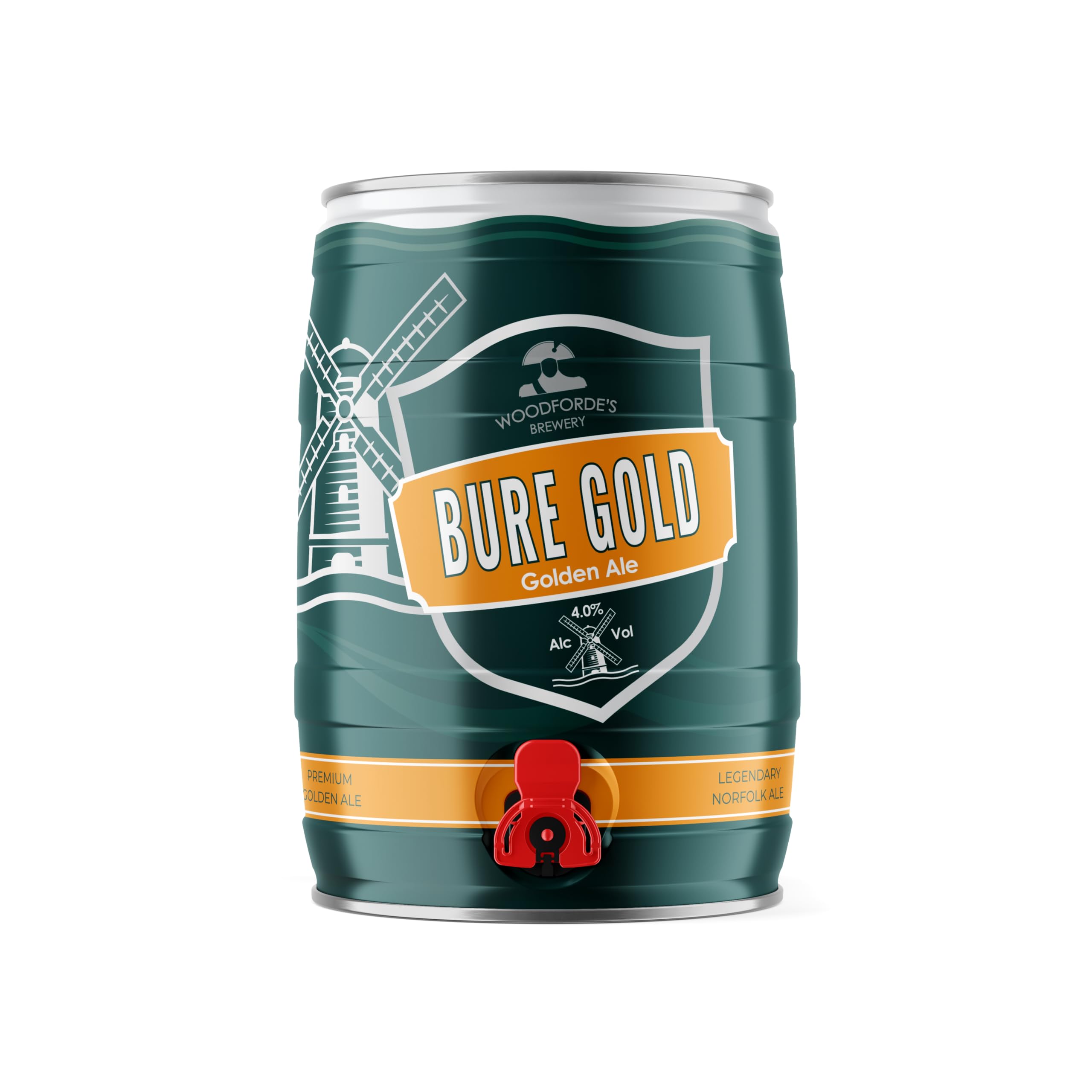 – Woodforde's Bure Gold 5 Litre Mini Keg