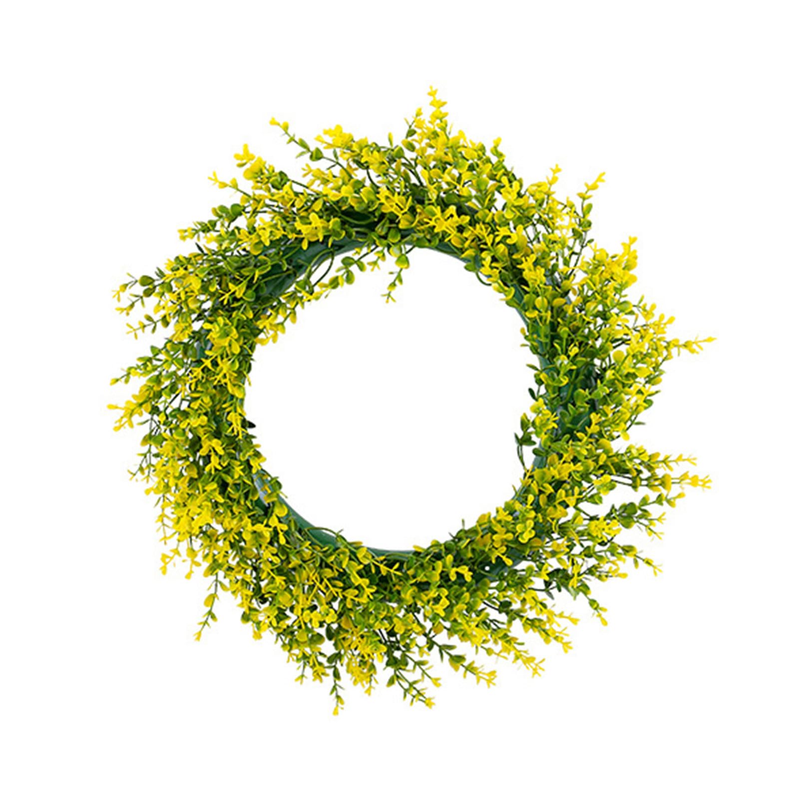 Fake Wreath, Home Accent Elegant Green Wreath Delight Decors Eye Catching & Long Term Use Spring Decors Farmhouses