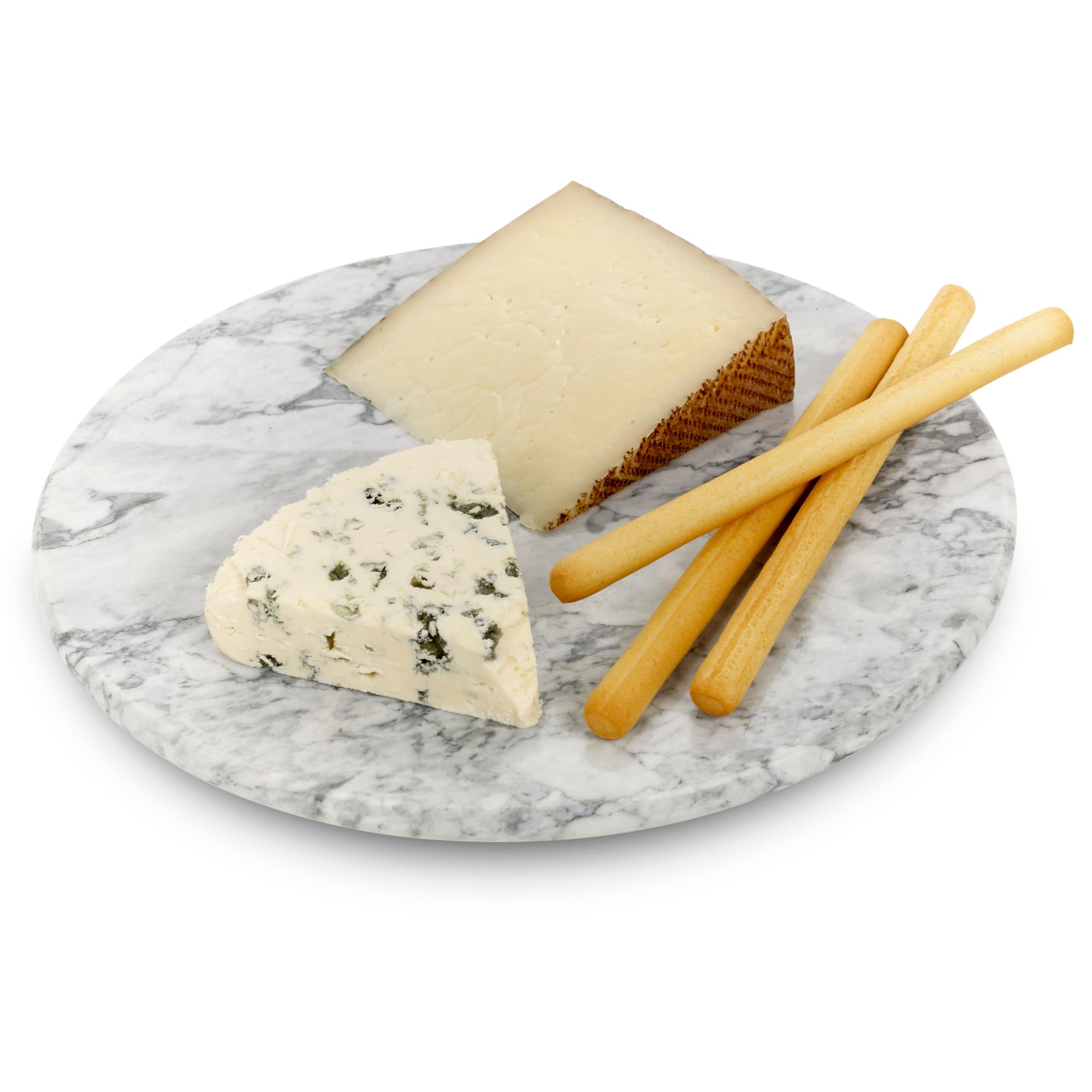 Homiu Marble Chopping Board Round | Worktop Protectors Heat Resistant | Non-Slip Cutting Board | Kitchen Accessories | Hard-Wearing Chopping Board Marble | Easy to Clean