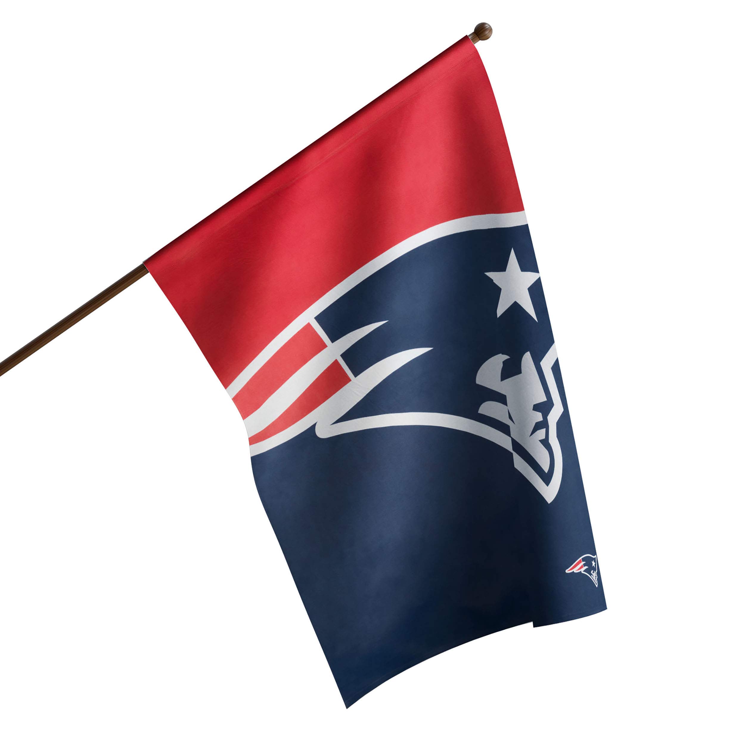Bandera vertical de los Patriotas de Nueva Inglaterra de la NFL por FOCO