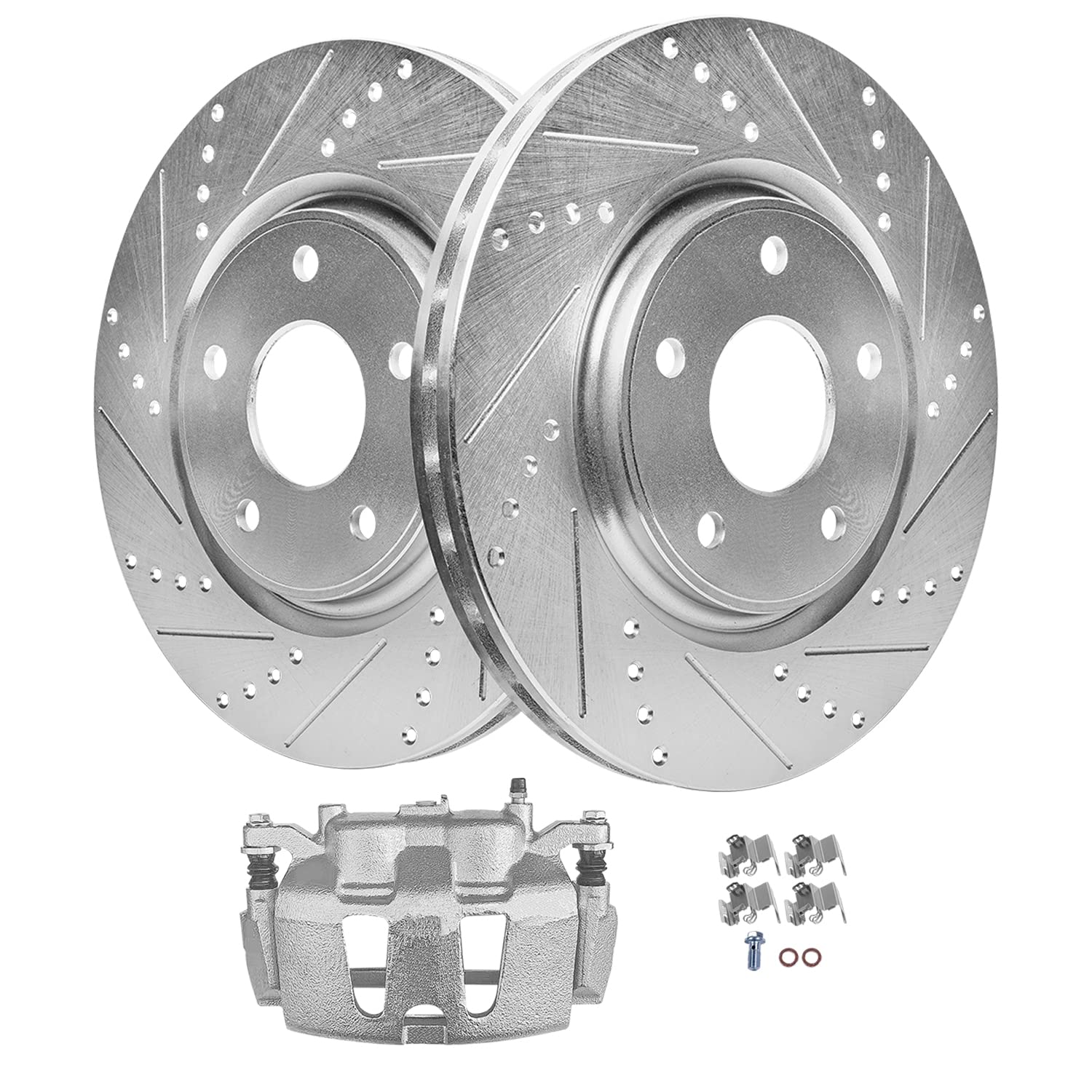 Detroit Axle - Front Brake Kit For Chrysler Town &amp; Country Pacifica