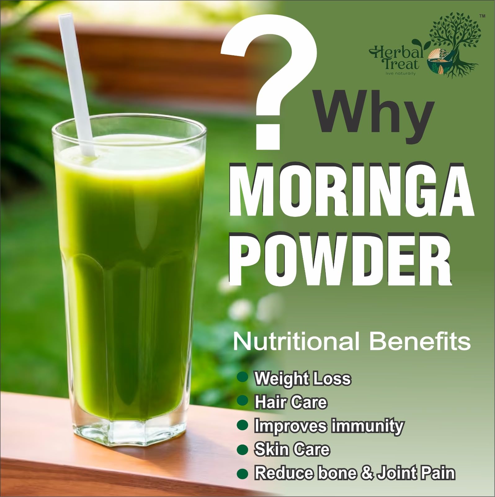 Organic Moringa Leaf Powder 1kg | Pure Drumstick Leaves Powder | Natural Superfood Supplement | Rich in Vitamins, Minerals & Amino Acids | Good for Immunity, Digestion, Skincare and Haircare — Amazon image 6