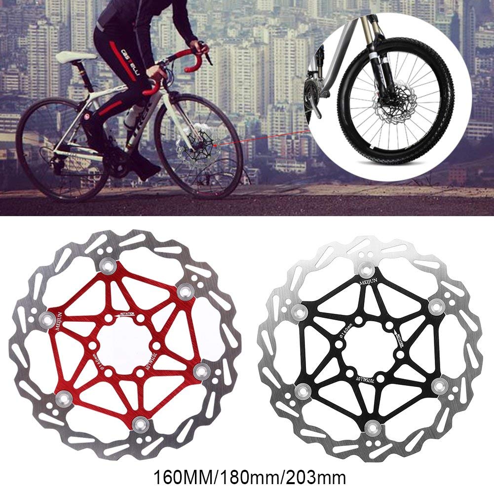 Bnineteenteam Disco Freno flottante, Rotore Freno a Disco flottante Freno della Bicicletta del Freno Che 160/180 / 203mm cicla Accessorio