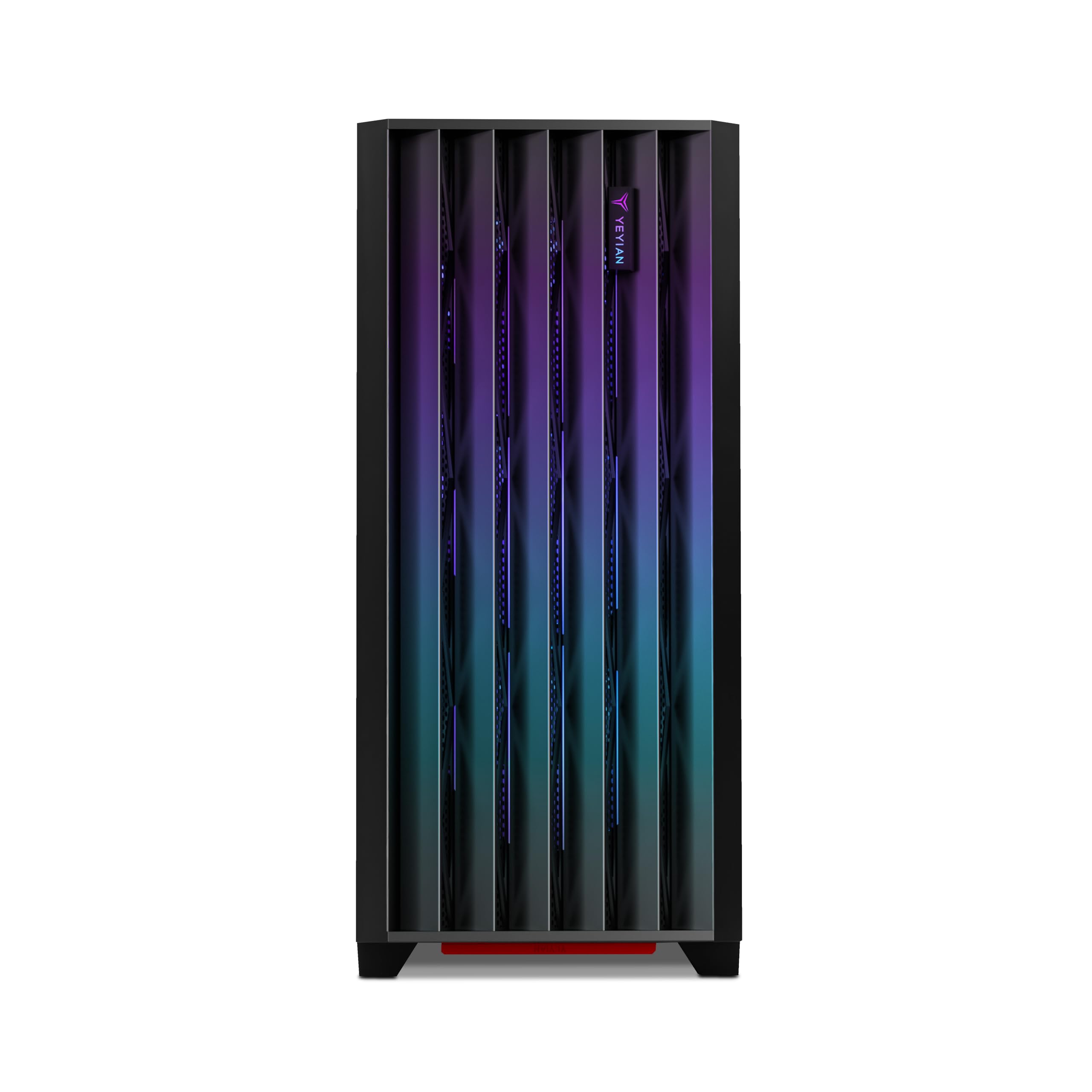 YEYIAN Phoenix Gamer PC Case | Mid Tower | ATX, M-ATX, ITX | Pannello Frontale Indirizzabile | Pannello Maglia di Ferro | 4 Ventole ARGB PWM | 3 Anteriori 1 Posteriore 120mm | CPU 170mm | GPU 400mm
